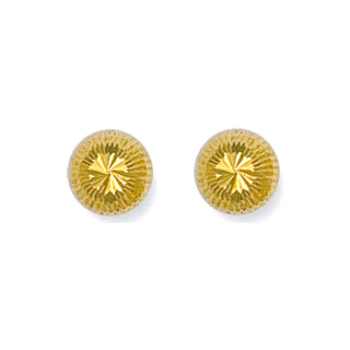 9ct Yellow Gold 8mm D/c Studs