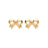 9ct Yellow Gold Bow Studs