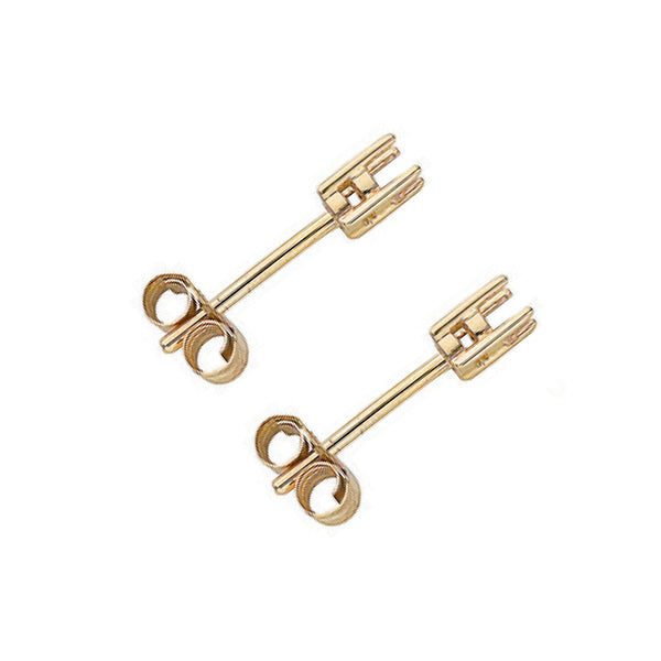 9ct Yellow Gold Earrings Mount 0.15ctw