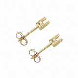 9ct Yellow Gold Earrings Mount 0.20ctw