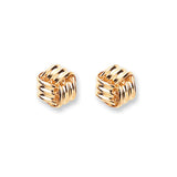 9ct Yellow Gold Fancy Knot Studs (£175)