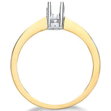 9ct Yellow Gold Ring Mount 0.10-0.15ct
