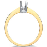 9ct Yellow Gold Ring Mount 0.20-0.25ct