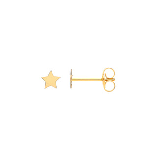 9ct Yellow Gold Tiny Star Studs