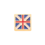 9ct Yellow Gold Union Jack Single Stud For Men