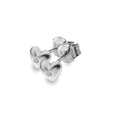 Sterling Silver Lily and Lotty Diamond Set Heart Earrings