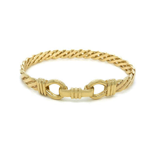 9K Yellow Gold Twist Bangle