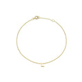 9ct Yellow Gold Initial 'L' Adjustable Bracelet