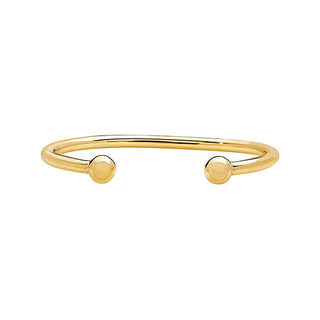 9K Yellow Gold Solid Torque Bangle