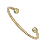 9K Yellow Gold Solid Torque Bangle