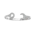9K White Gold Children's Cubic Zirconia Spanner Bangle