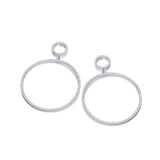 Circle Of Life 34.5mm CZ Drop Earrings