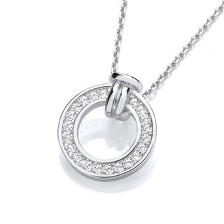 Circle Of Life CZ Pendant With Chain