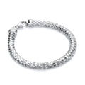 D-shape Silver Colour Mesh Bracelet