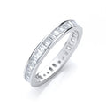 Full Et Baguettes Channel Set CZ Ring