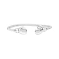Sterling Silver Boxing Glove Torque Baby Bangle