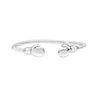 Sterling Silver Boxing Glove Torque Baby Bangle