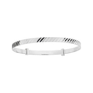 Sterling Silver Round Babies Bangle