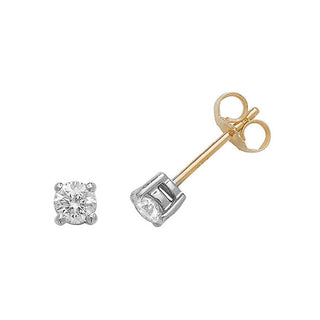 18K Yellow Gold 0.50ct Diamond Stud Earrings