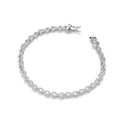 Infinity Tennis Silver CZ Bracelet