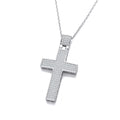 Micro Pave' Big Cross With Chain
