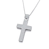 Micro Pave' Big Cross With Chain