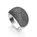 Micro Pave' Cocktail Ring 283 Black CZ