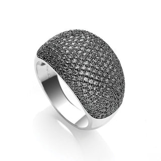 Micro Pave' Cocktail Ring 283 Black CZ