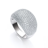 Micro Pave' Cocktail Ring 283 White CZ