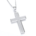 Micro Pave' Cross With Chain (£85)