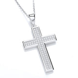 Micro Pave' Cross With Chain (£85)