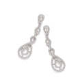 Micro Pave' CZ Fancy Drop Earrings