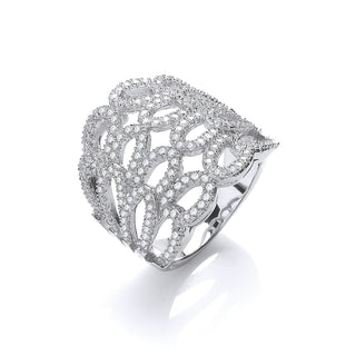 Micro Pave' CZ Fancy Ring