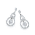 Micro Pave' Fancy CZ Drop Earrings (£115)