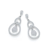 Micro Pave' Fancy CZ Drop Earrings (£115)