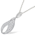 Micro Pave Fancy CZ Pendant With 18" Chain