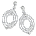 Micro Pave Fancy Drop CZ Earrings