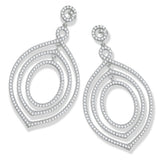 Micro Pave Fancy Drop CZ Earrings