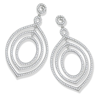 Micro Pave Fancy Drop CZ Earrings