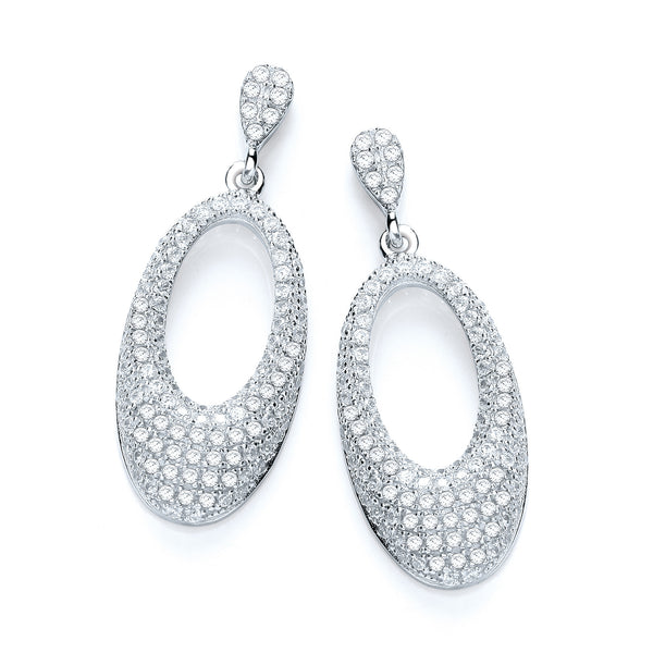 Micro Pave' Fancy Drop Earring (£130)