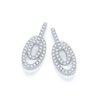 Micro Pave' Fancy Drop Earring (£75)