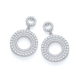Micro Pave' Fancy Drop Earring