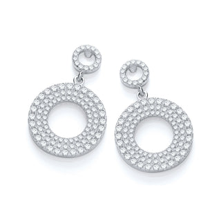 Micro Pave' Fancy Drop Earring