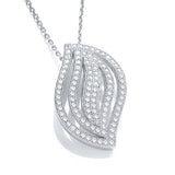 Micro Pave' Fancy Pendant CZ With 18" Chain (£100)