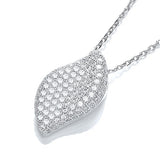 Micro Pave' Fancy Pendant CZ With 18" Chain (£75)