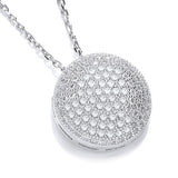 Micro Pave' Fancy Pendant CZ With 18" Chain (£80)