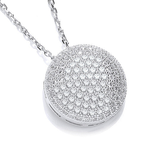 Micro Pave' Fancy Pendant CZ With 18" Chain (£80)