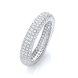 Micro Pave' Full Et Ring No Edge CZ