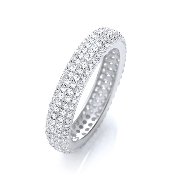 Micro Pave' Full Et Ring No Edge CZ