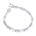 Micro Pave' Kisses 200 CZ Bracelet 7"/18cm